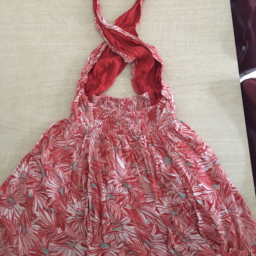 Free People Tropical Midi Backless Dress